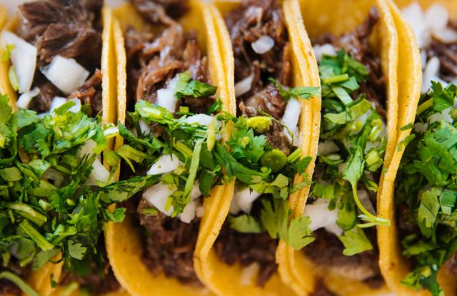 Various taco types and fillings